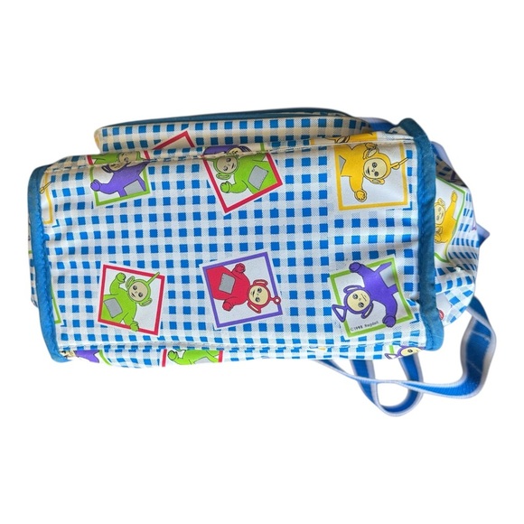 VTG 1998 Teletubbies Blue & White Gingham Mini Diaper Bag - Picture 5 of 16